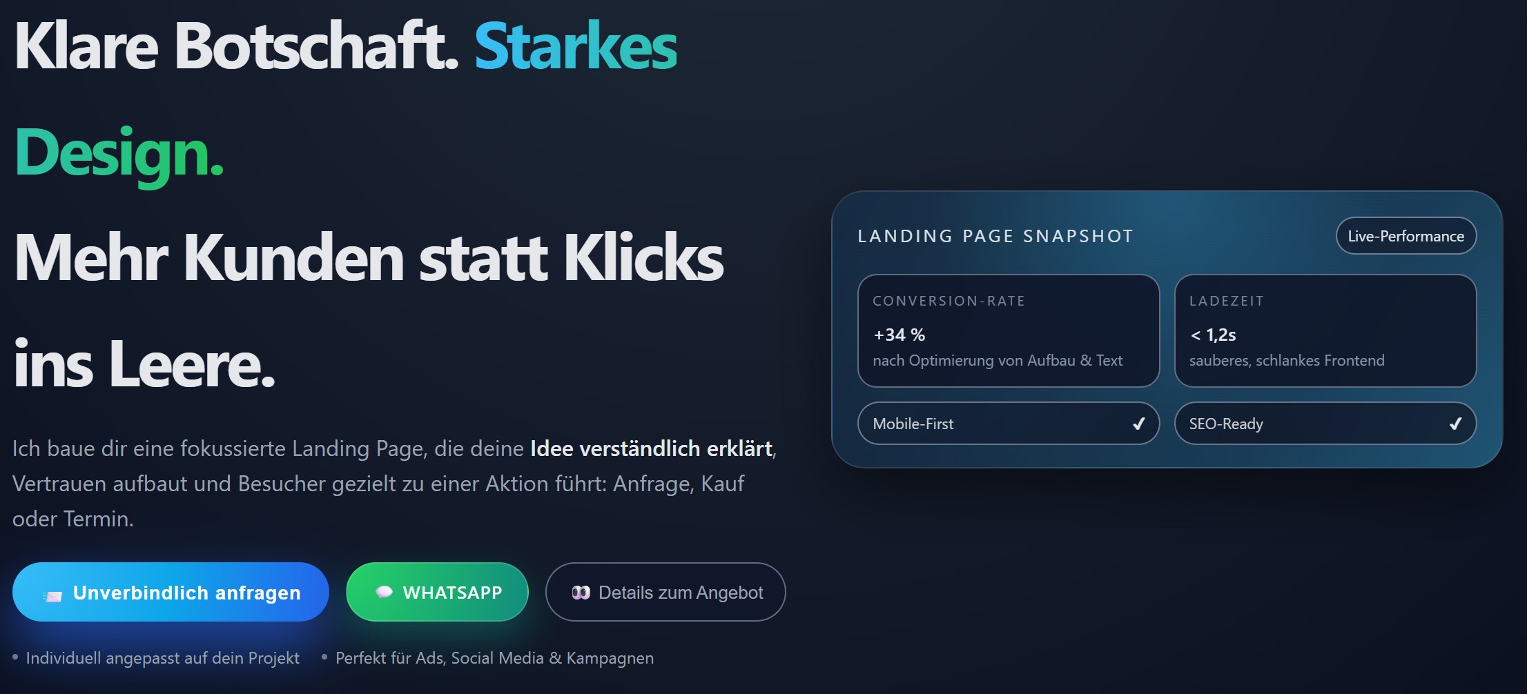 Webseiten & Landingpages